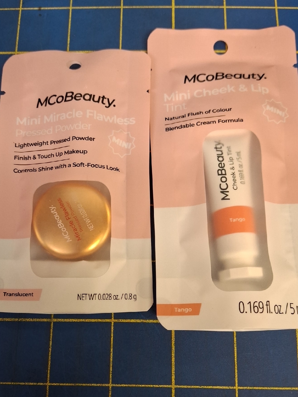 MCoBeauty Set of 2 Mini - Mircle Flawless & Check & Lip Tint New